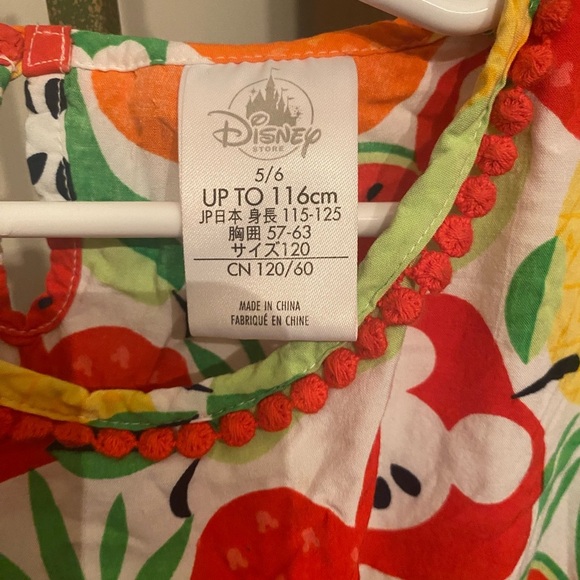 Disney Store Tropical Fruit Mickey Mouse  Dress - Picture 7 of 7